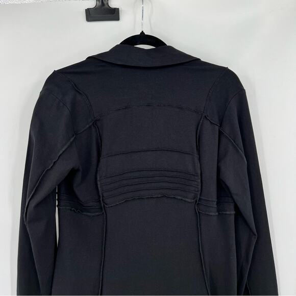 🆕 NWT Nic+Zoe Three Button Seamed Riding Jacket Blazer Petite Black Onyx PP - Picture 12 of 15